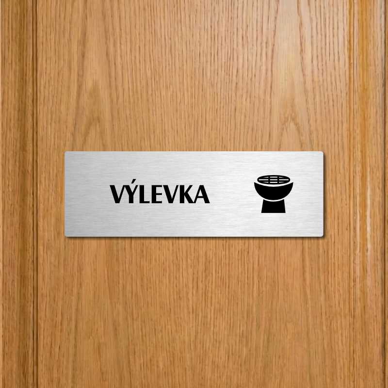 Výlevka, 240x79mm, stříbrná popiska 